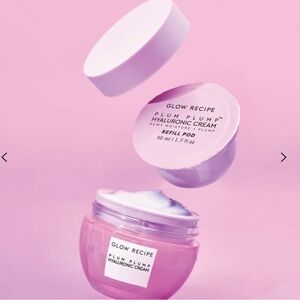 NIB Glow Recipe Plum Plump Hyaluronic Cream with refill